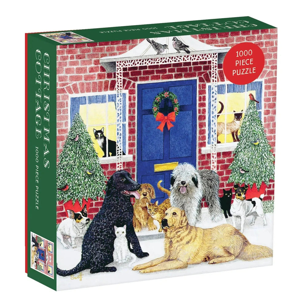 Christmas Cottage 1000 Piece Jigsaw Puzzle Galison (ONLINE ORDER ONLY)