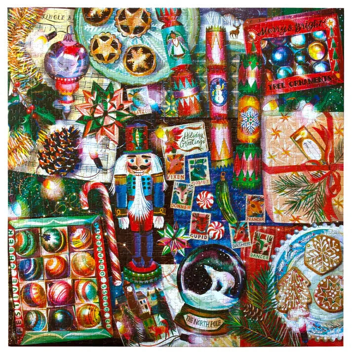 Christmas Decorations 1000 Piece Jigsaw Puzzle eeBoo (ONLINE ORDER ONLY)