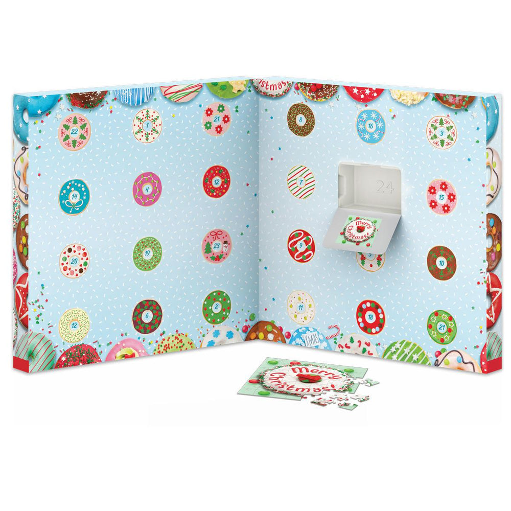 Christmas Donuts Advent Calendar - 24 Set of 50 Piece Mini Jigsaw Puzzles Eurographics (ONLINE ORDER ONLY)
