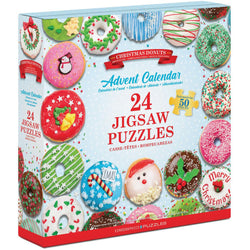Christmas Donuts Advent Calendar - 24 Set of 50 Piece Mini Jigsaw Puzzles Eurographics (ONLINE ORDER ONLY)