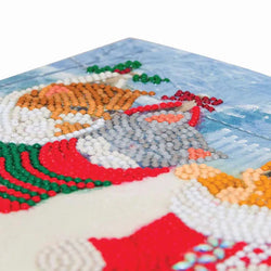 Christmas Kittens Crystal Art Card Kit Craft Buddy (ONLINE ORDER ONLY)