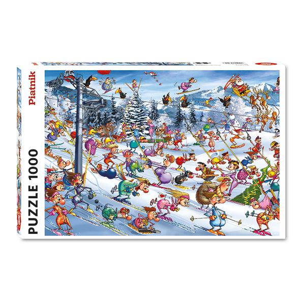 Christmas Skiing 1000 Piece Jigsaw Puzzle Piatnik (ONLINE ORDER ONLY)