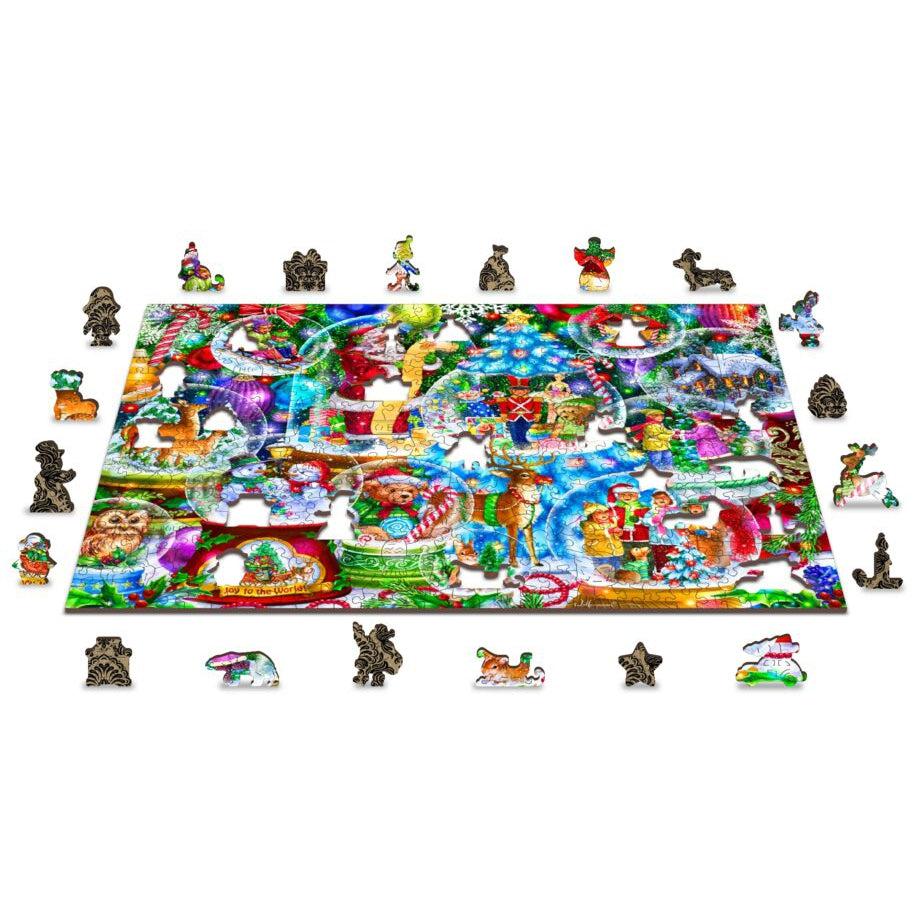 Christmas Snowballs 505 Piece Wood Jigsaw Puzzle Wooden City (ONLINE ORDER ONLY)