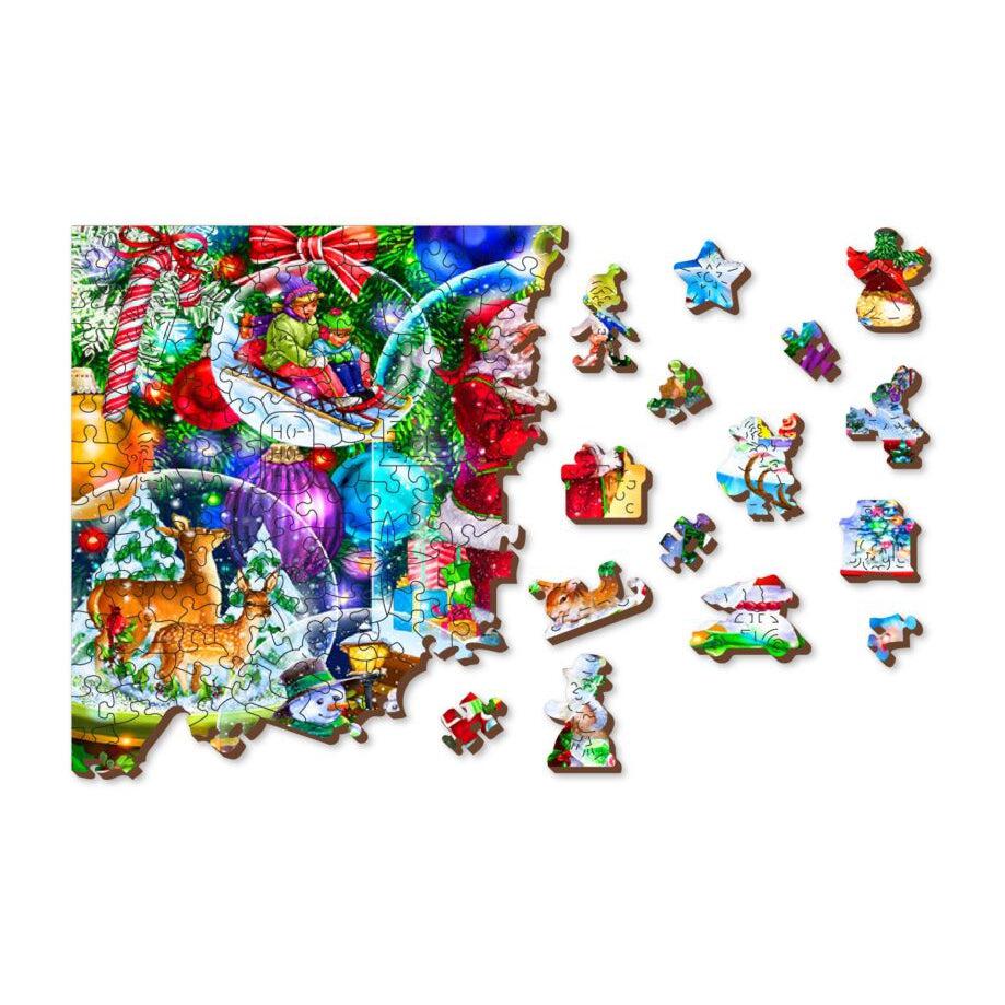 Christmas Snowballs 505 Piece Wood Jigsaw Puzzle Wooden City (ONLINE ORDER ONLY)