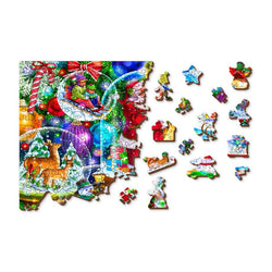 Christmas Snowballs 505 Piece Wood Jigsaw Puzzle Wooden City (ONLINE ORDER ONLY)