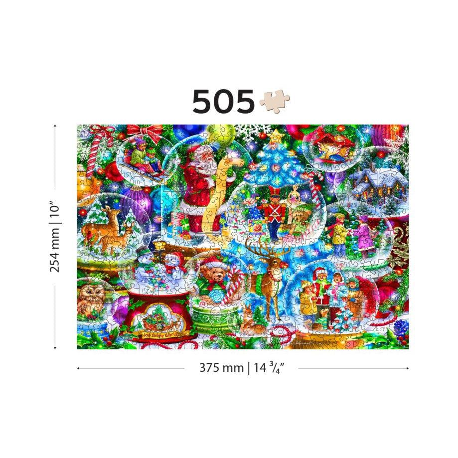 Christmas Snowballs 505 Piece Wood Jigsaw Puzzle Wooden City (ONLINE ORDER ONLY)