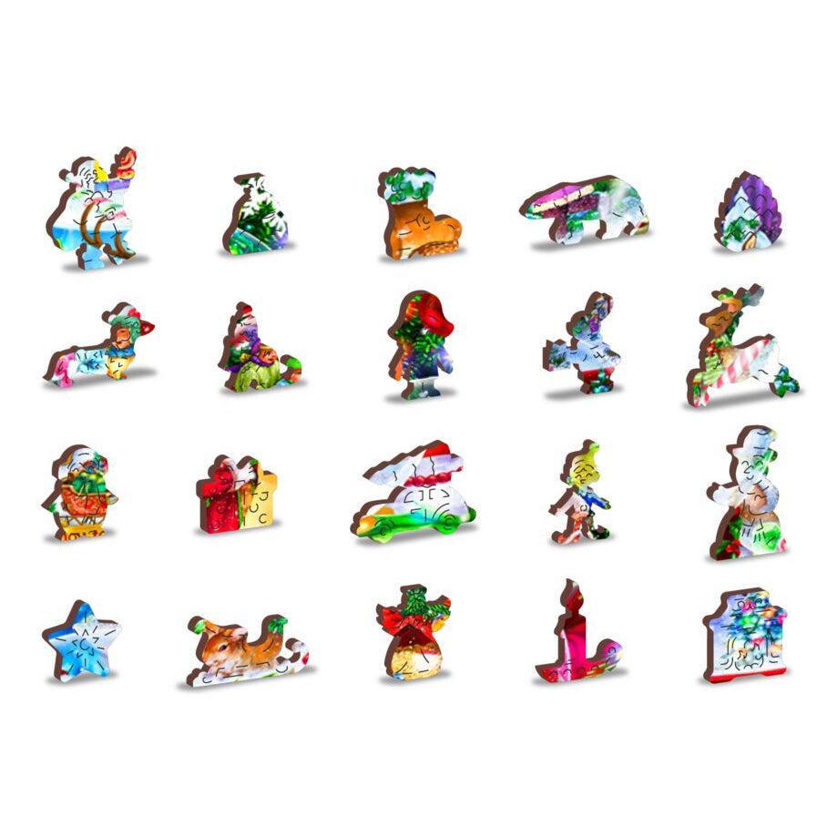 Christmas Snowballs 505 Piece Wood Jigsaw Puzzle Wooden City (ONLINE ORDER ONLY)