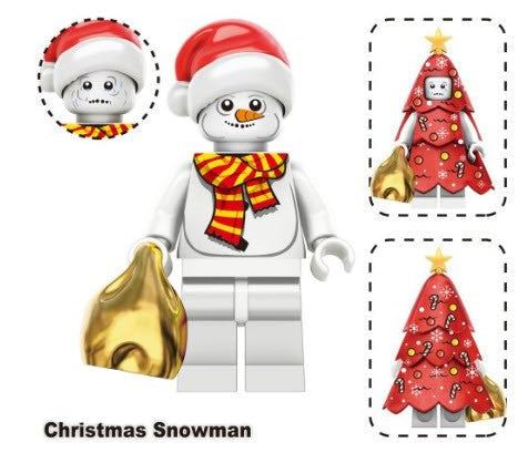 Christmas Snowman Custom Minifigure (Online Only)