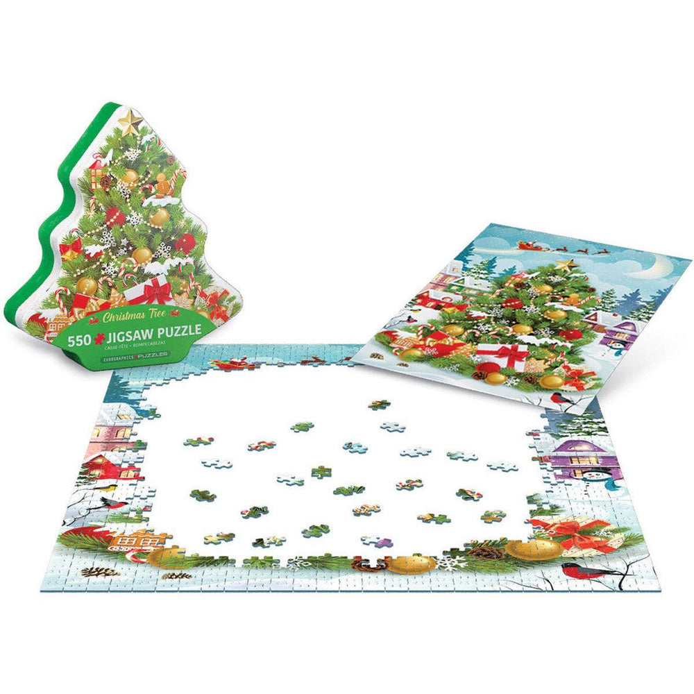 Christmas Tree 550 Piece Jigsaw Puzzle in Tin Eurographics (ONLINE ORDER ONLY)