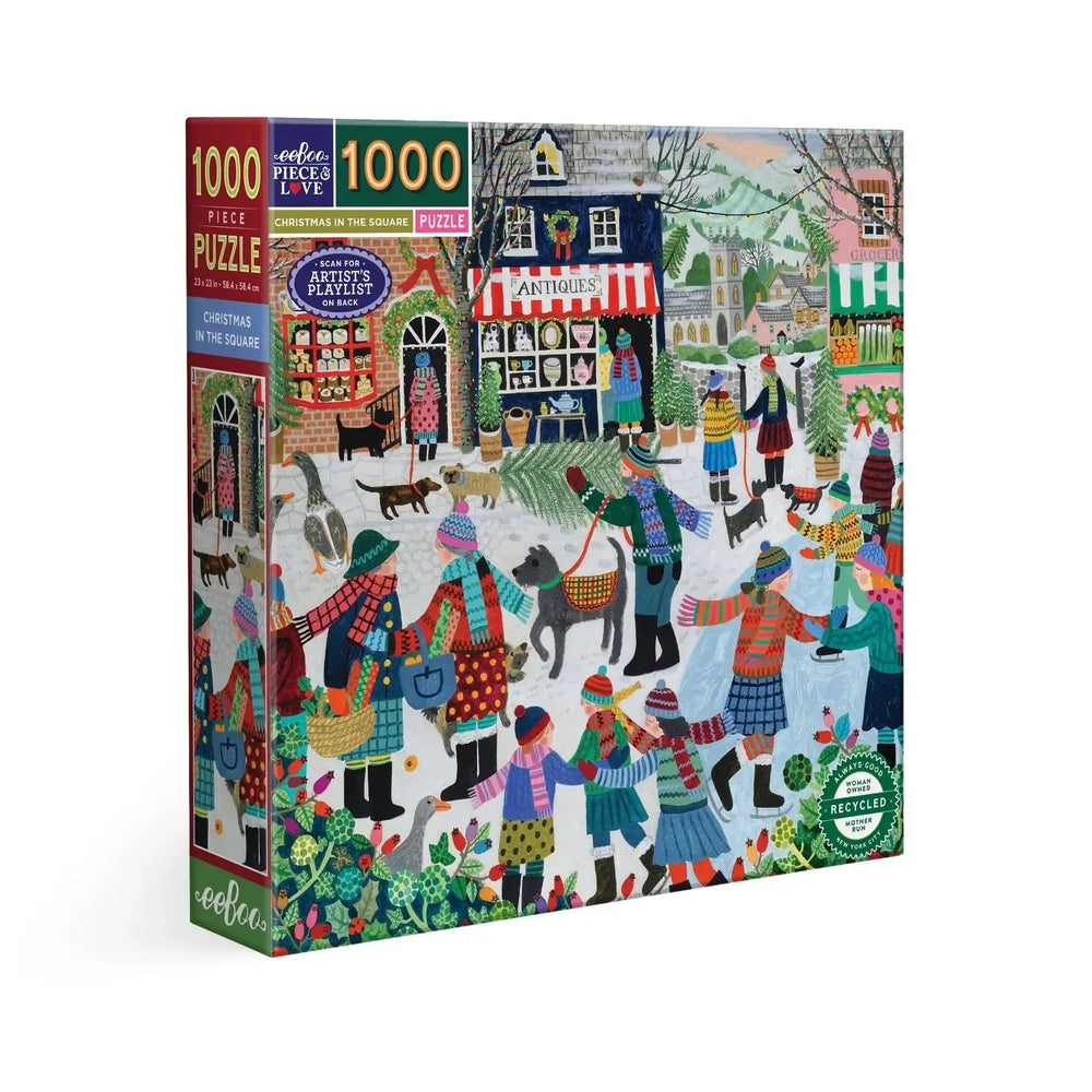 Christmas in the Square 1000 Piece Jigsaw Puzzle eeBoo (ONLINE ORDER ONLY)