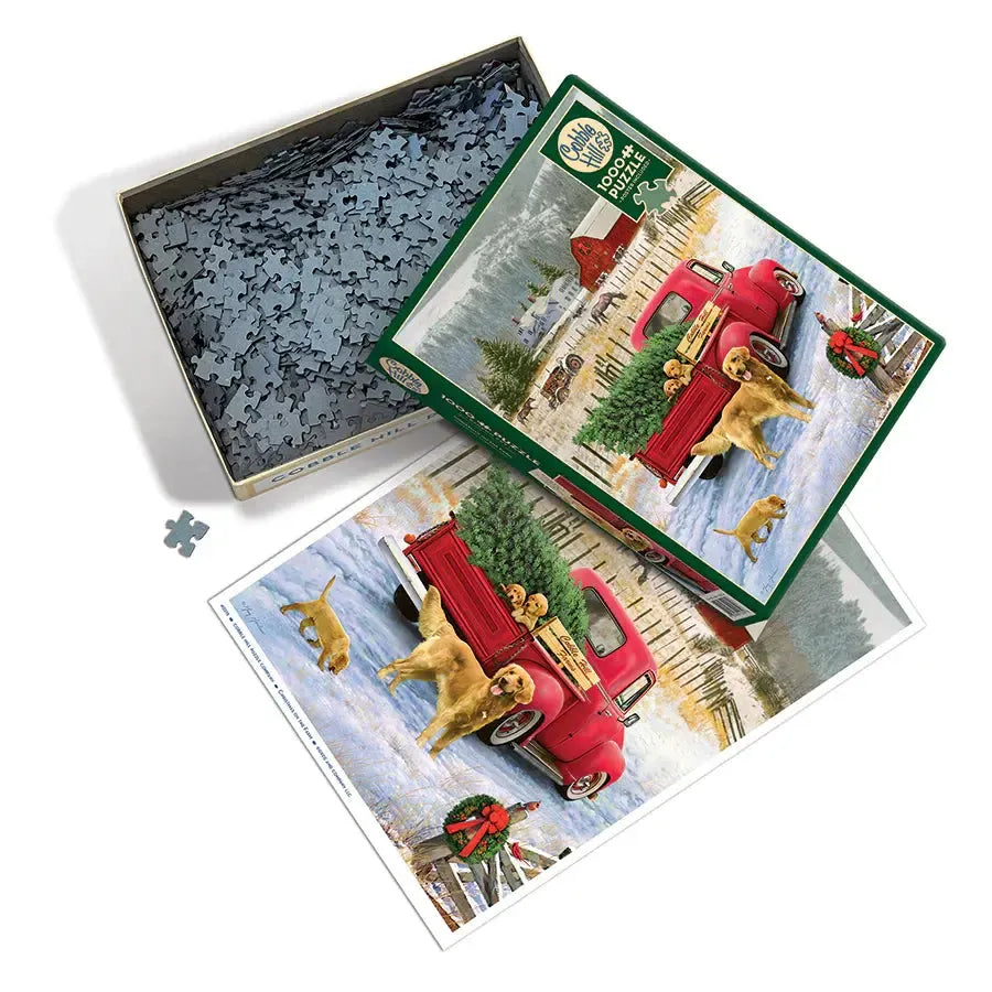 Christmas on the Farm 1000 Piece Jigsaw Puzzle Cobble Hill (ONLINE ORDER ONLY)