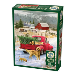 Christmas on the Farm 1000 Piece Jigsaw Puzzle Cobble Hill (ONLINE ORDER ONLY)