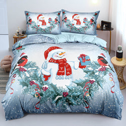 Christmas Bedding Set Duvet Cover Pillowcases Quilt Bed Linen Textiles (Online Order Only)