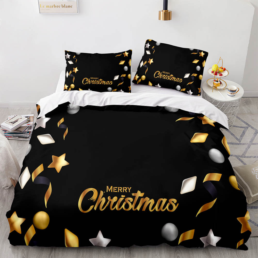 Christmas Bedding Sets Pattern Print Quilt Cover (Online Order Only)