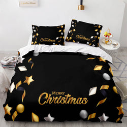 Christmas Bedding Sets Pattern Print Quilt Cover (Online Order Only)