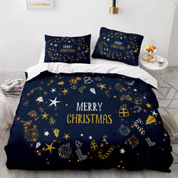 Christmas Bedding Sets Pattern Print Quilt Cover (Online Order Only)