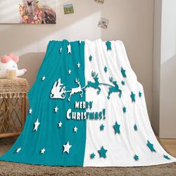 Christmas Decorations Flannel Fleece Throw Cosplay Blanket (Online Order Only)