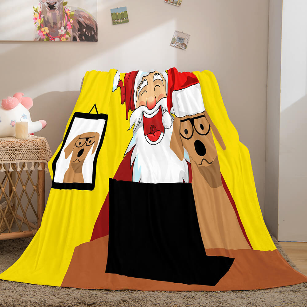Christmas Decorations Flannel Fleece Throw Cosplay Blanket (Online Order Only)