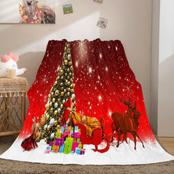 Christmas Decorations Flannel Fleece Throw Cosplay Blanket (Online Order Only)
