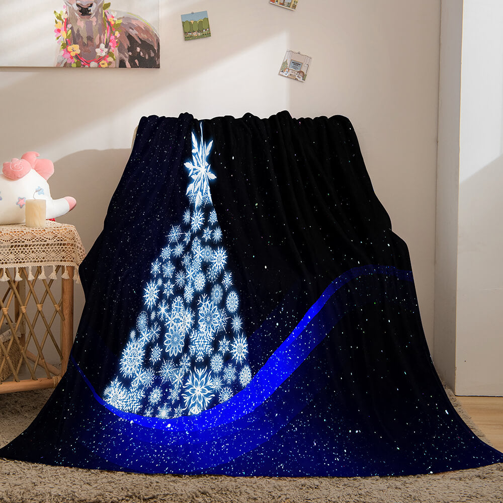 Christmas Decorations Flannel Fleece Throw Cosplay Blanket (Online Order Only)