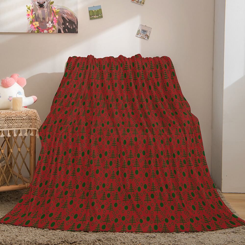 Christmas Decorations Flannel Fleece Throw Cosplay Blanket (Online Order Only)