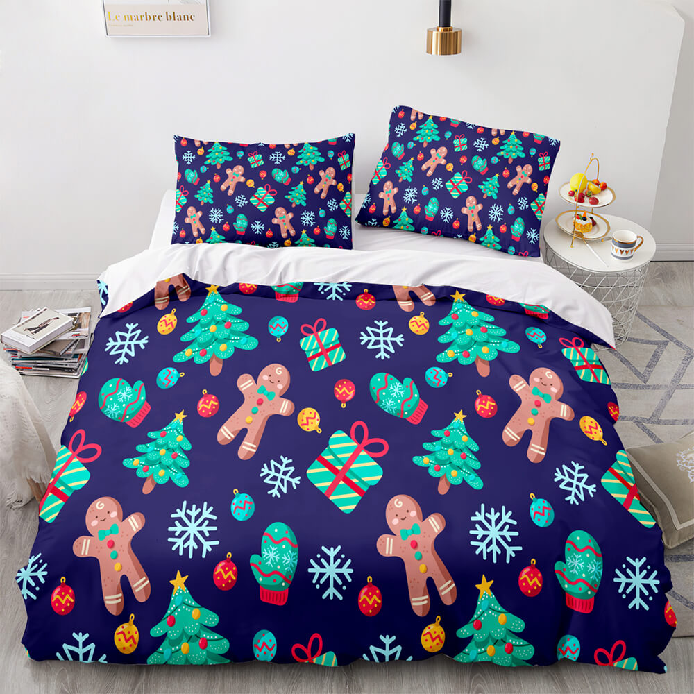 Christmas Pattern Bedding Sets Quilt Cover Without Filler (Online Order Only)