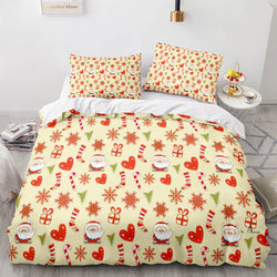 Christmas Pattern Bedding Sets Quilt Cover Without Filler (Online Order Only)