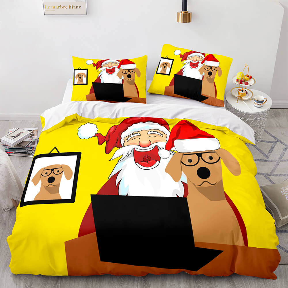 Christmas Pattern Bedding Sets Quilt Cover Without Filler (Online Order Only)