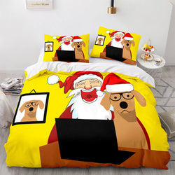 Christmas Pattern Bedding Sets Quilt Cover Without Filler (Online Order Only)
