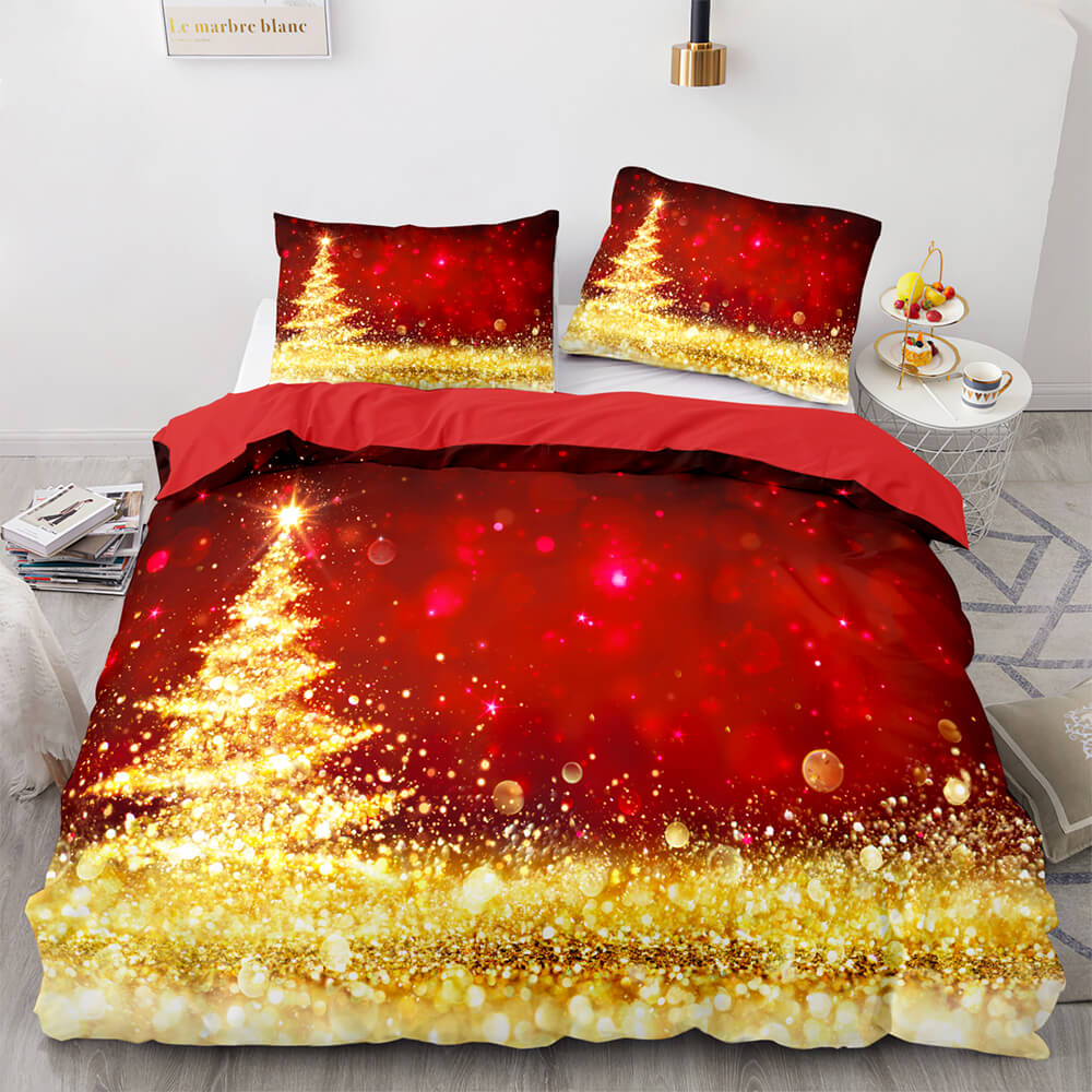 Christmas Santa Claus Bedding Sets Quilt Covers Without Filler (Online Order Only)