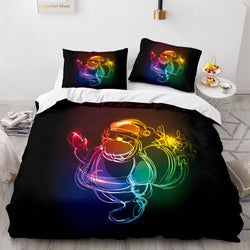Christmas Script Bedding Sets Full Quilt Covers Without Filler (Online Order Only)