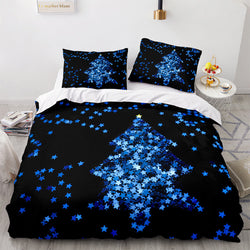 Christmas Script Bedding Sets Full Quilt Covers Without Filler (Online Order Only)