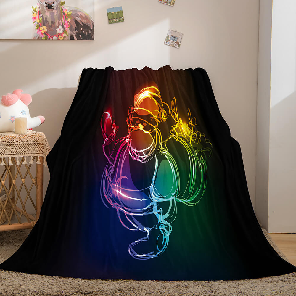 Christmas Theme Flannel Fleece Throw Cosplay Blanket (Online Order Only)