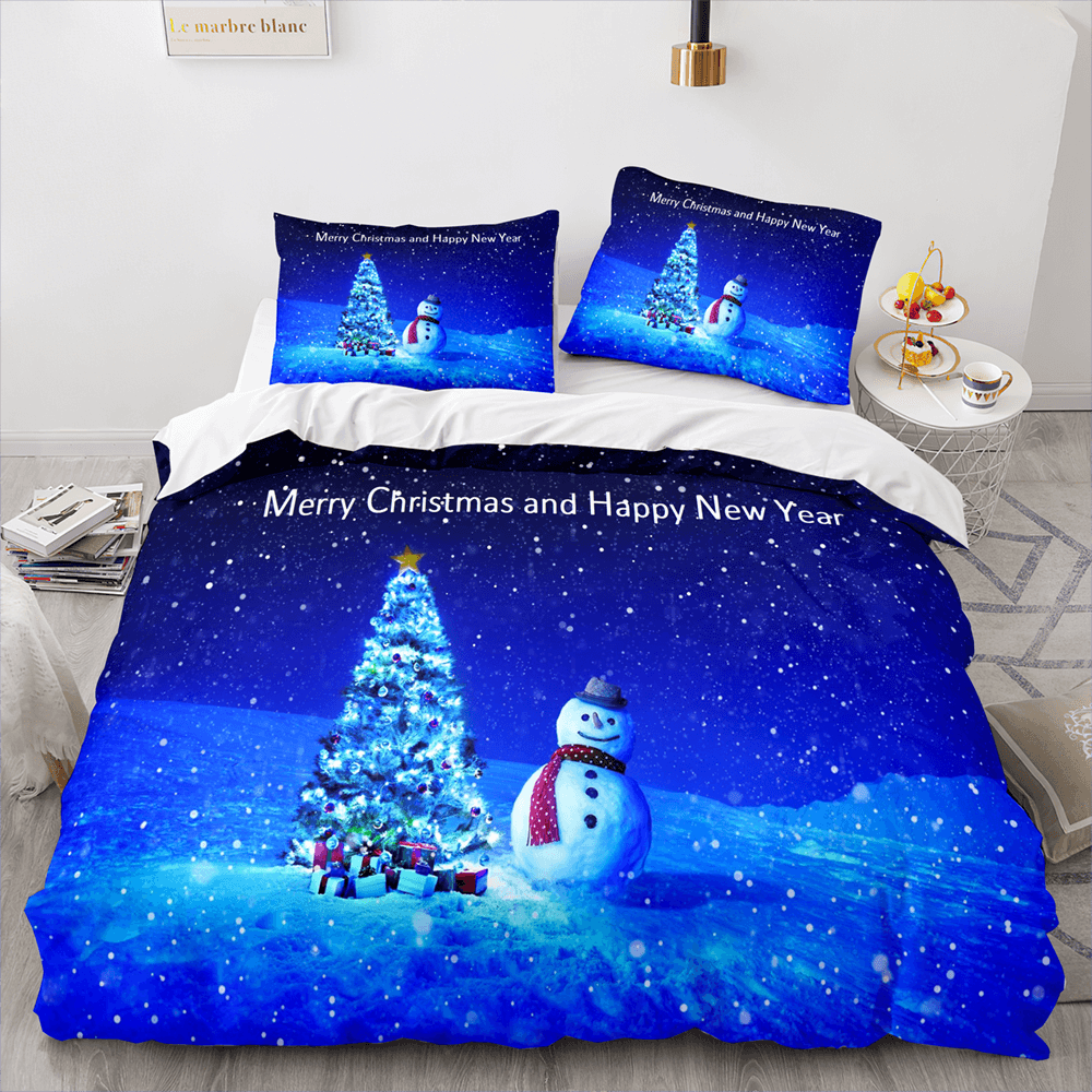 Christmas Tree Pattern Bedding Sets Quilt Cover Without Filler (Online Order Only)