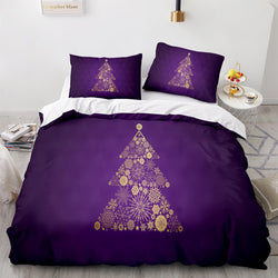 Christmas Tree Pattern Bedding Sets Quilt Cover Without Filler (Online Order Only)