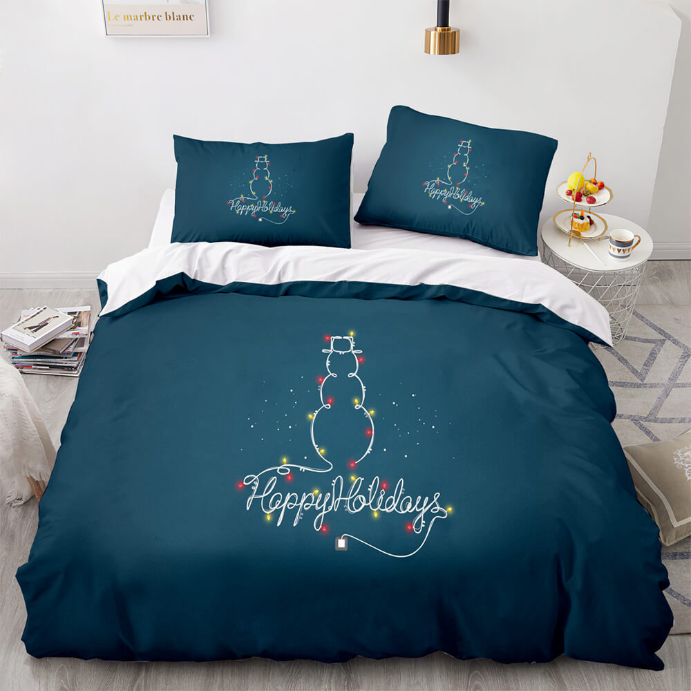Christmas Tree Pattern Bedding Sets Quilt Cover Without Filler (Online Order Only)