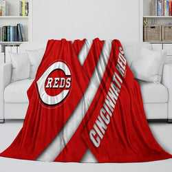 Cincinnati Reds Blanket Flannel Throw Room Decoration (Online Order Only)