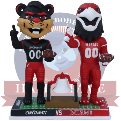 Cincinnati vs. Miami Football Rivalry Bobblehead (Presale) (ONLINE ORDER ONLY)