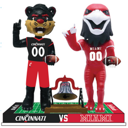 Cincinnati vs. Miami Football Rivalry Bobblehead (Presale) (ONLINE ORDER ONLY)