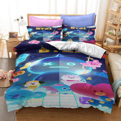 Classic Cartoon image Bedding Set Quilt Covers Without Filler (Online Order Only)
