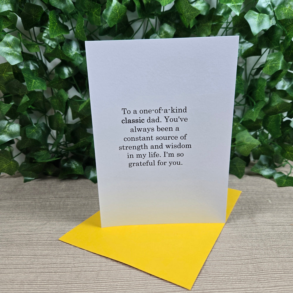 Classic Dad Birthday Card (ONLINE ORDER ONLY)
