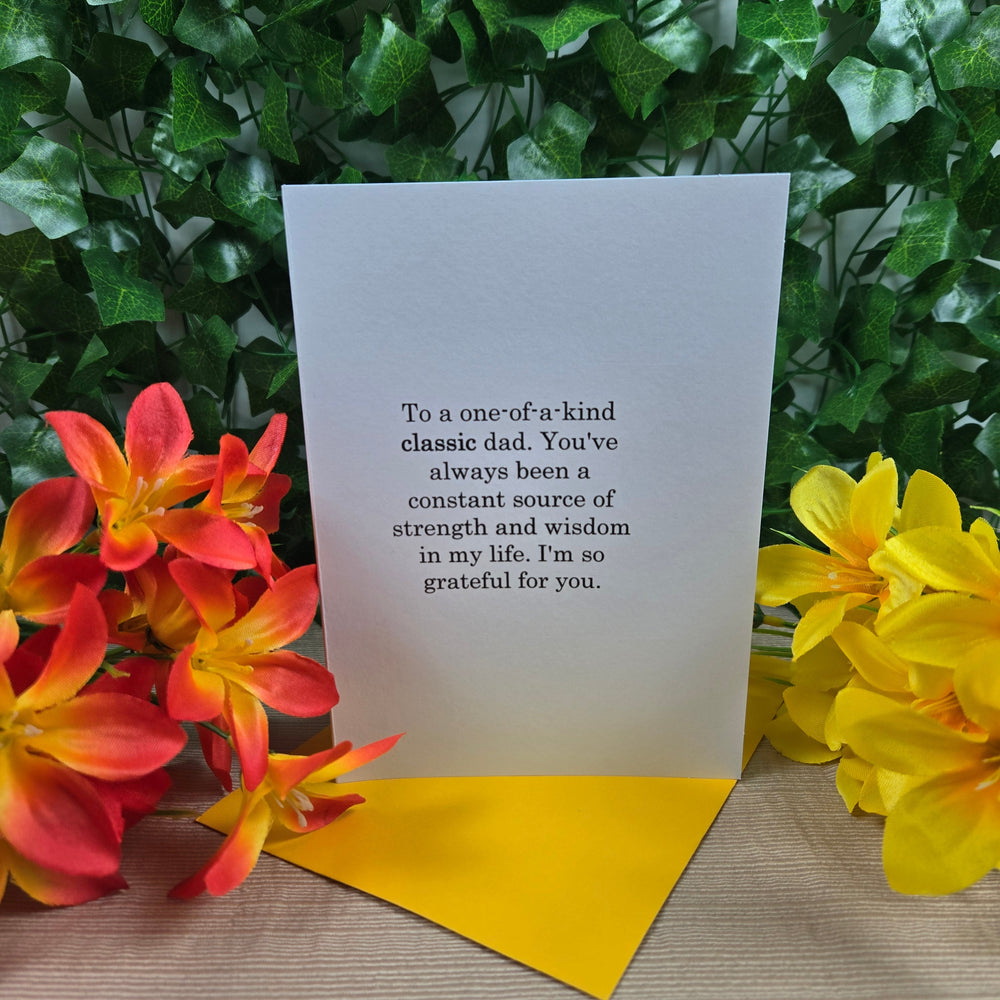 Classic Dad Birthday Card (ONLINE ORDER ONLY)