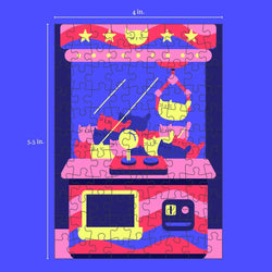 Claw Machine 99 Piece Mini Jigsaw Puzzle Puzzledly