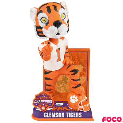 Clemson Tigers 2018 National Champions Special Edition Bobbleheads (ONLINE ORDER ONLY)