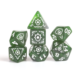 D&D Adventure Dice Set - Cleric Edition | Green 15pc Collection (ONLINE ORDER ONLY)