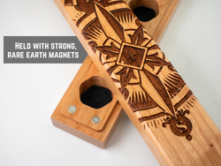Compass Rose | Engraved Council of 7 Dice Vault (ONLINE ORDER ONLY)