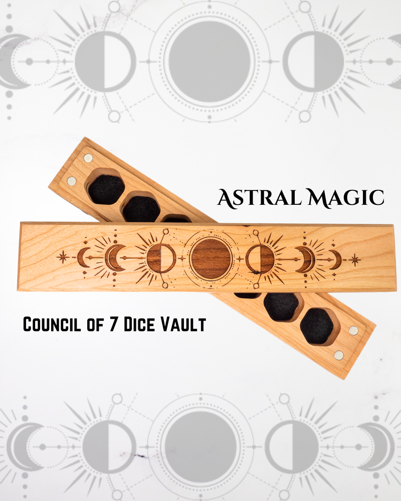 Astral Magic | Engraved Council of 7 Dice Vault (ONLINE ORDER ONLY)