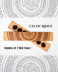 Celtic Rings | Engraved Council of 7 Dice Vault (ONLINE ORDER ONLY)