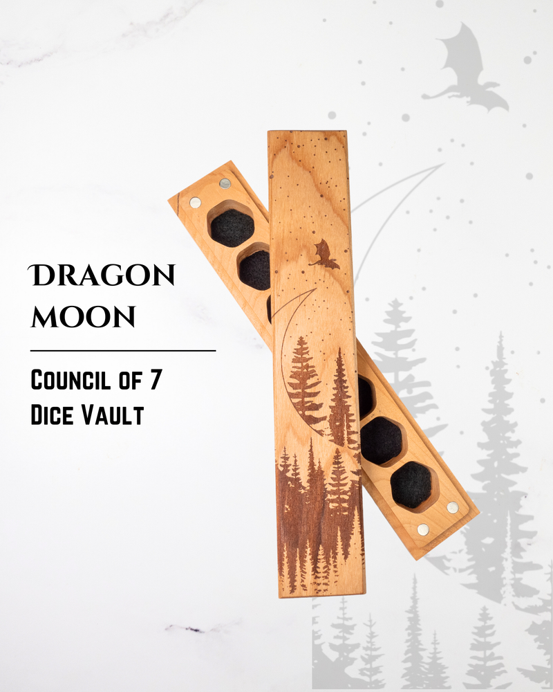 Dragon Moon | Engraved Council of 7 Dice Vault (ONLINE ORDER ONLY)