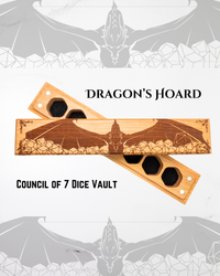 Dragon's Hoard | Engraved Council of 7 Dice Vault (ONLINE ORDER ONLY)